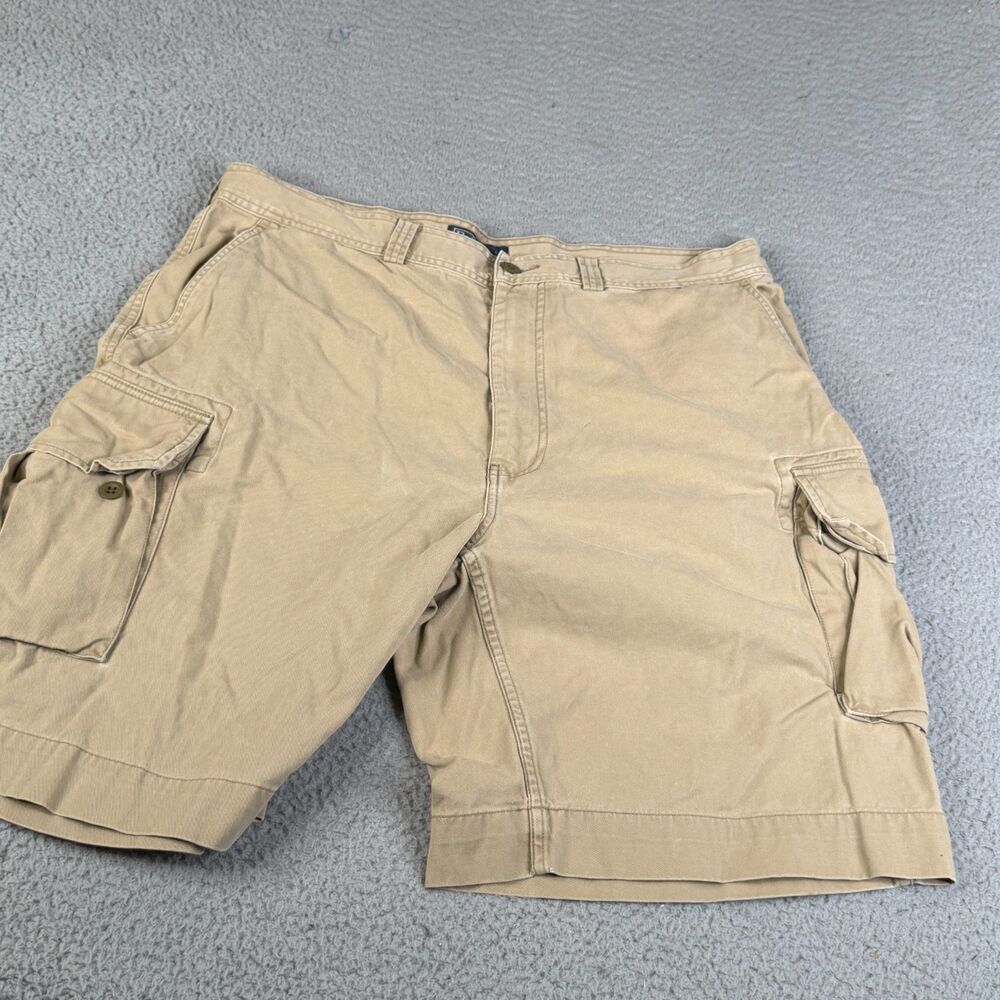 POLO RALPH LAUREN  Cargo Shorts Mens 38 Khaki Tan Chino Utility Military Y2K